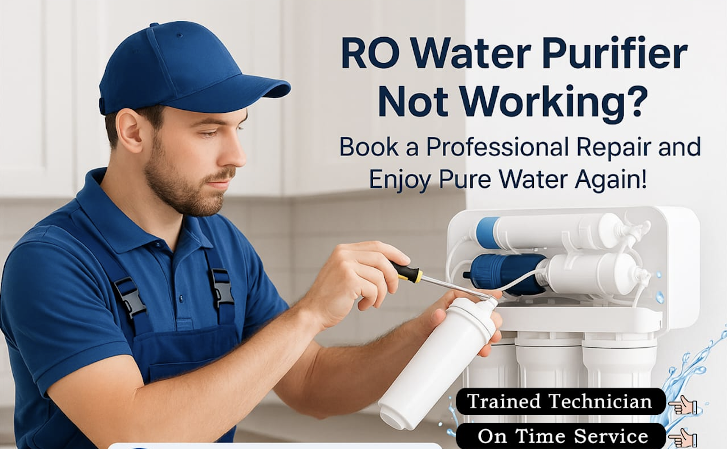 Water filter membrane change